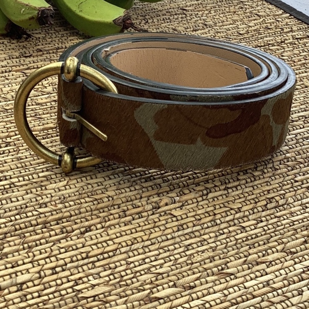 Camouflage Belt with Gold Buckle